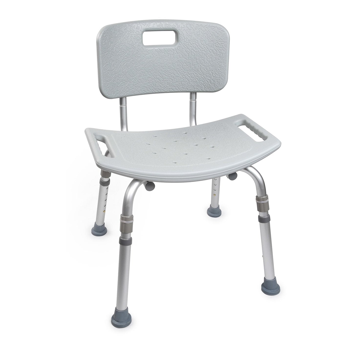 Bath Bench McKesson Without Arms Aluminum Frame Removable Backrest 19-1/4 Inch Seat Width 300 lbs. Weight Capacity
