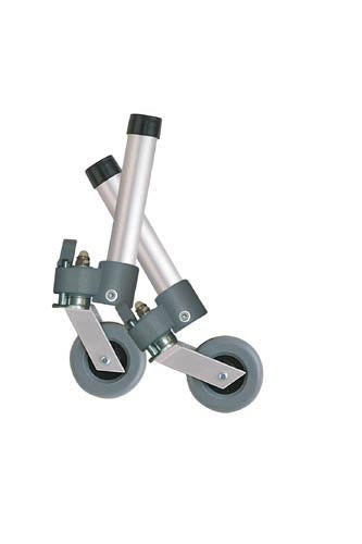 Comb. Swivel/Fixed Wheels 3 w/Lock and Rear Glides (pr)
