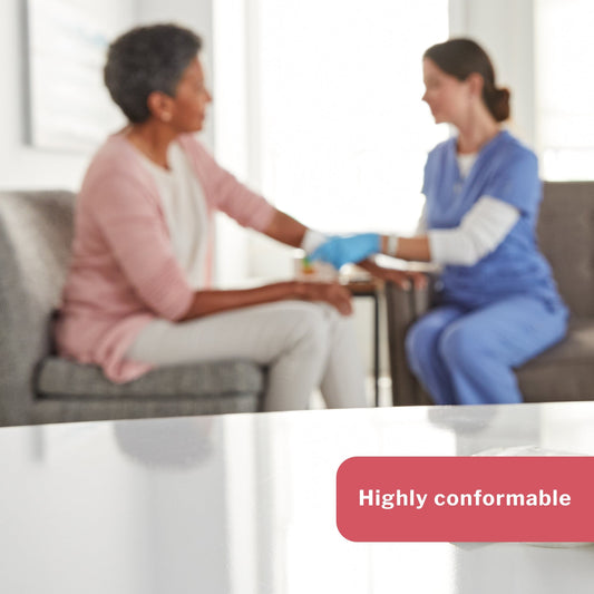 Foam Dressing McKesson 4 X 4 Inch Without Border Film Backing Nonadhesive Square Sterile, Packaging Type- Box