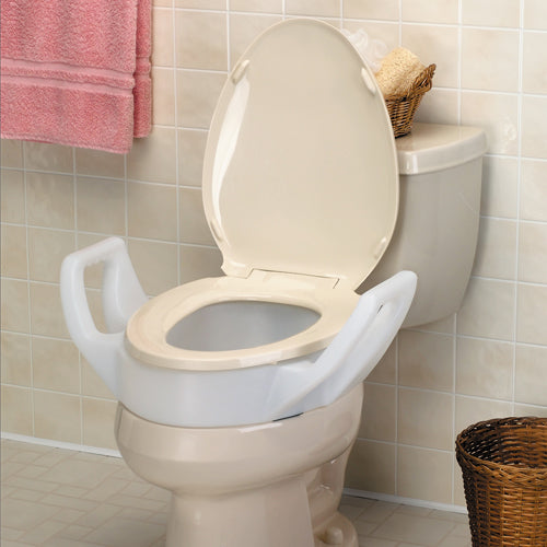 Elevated Toilet Seat w/Arms Standard 19 Wide