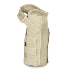 Wrist Brace McKesson Low Profile / Contoured / Wraparound Aluminum / Cotton / Elastic Right Hand Beige Medium, Packaging Type- Each