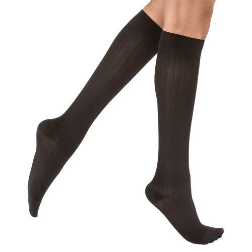 Jobst soSoft Socks KneeHigh 8-15 mmHg Black Large 1/pair