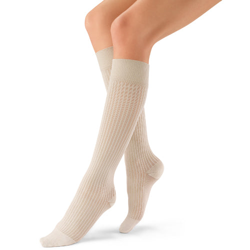 Jobst soSoft Socks KneeHigh 8-15 mmHg Sand Large 1/pair