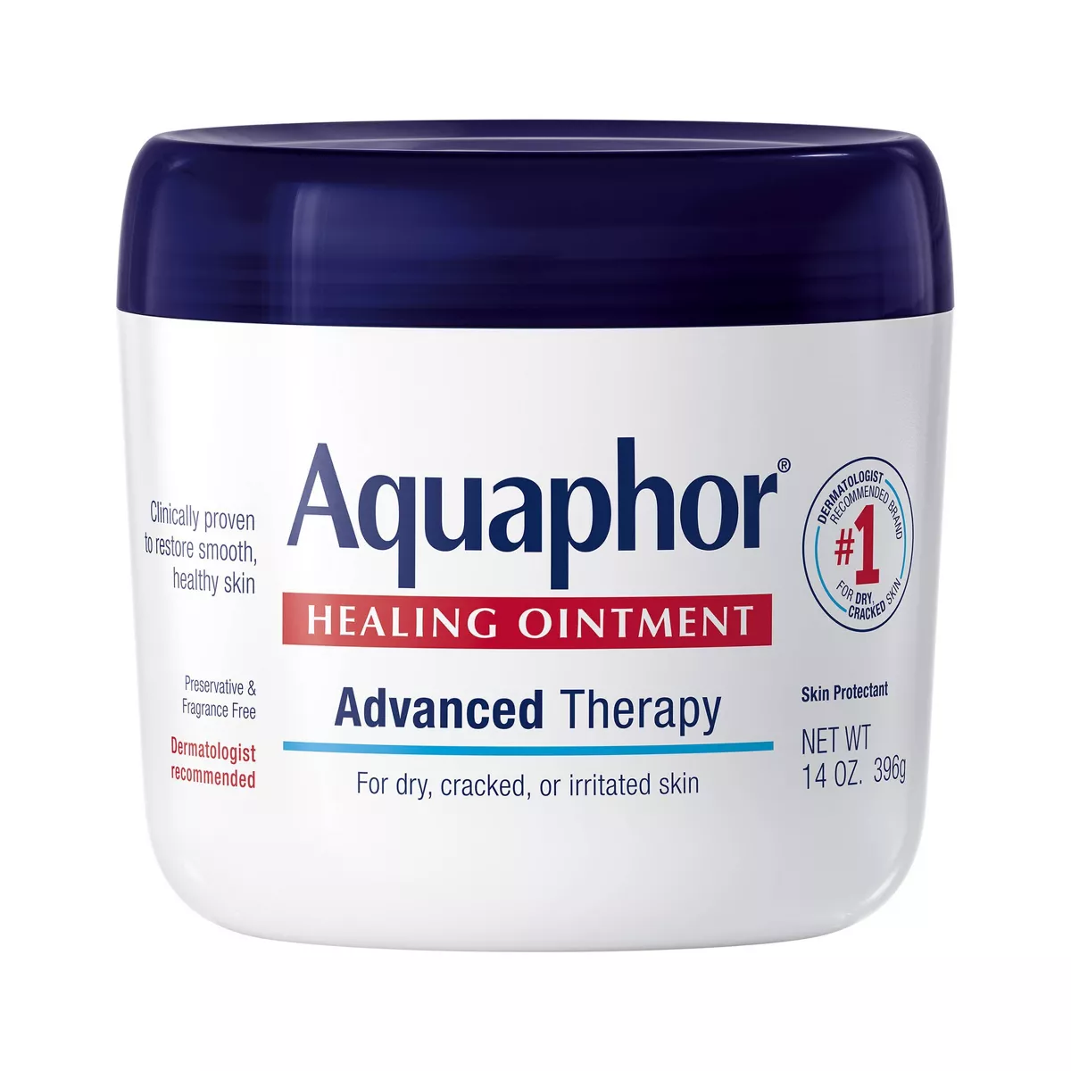 Aquaphor Healing Ointment Skin Protectant and Moisturizer for Dry and Cracked Skin Unscented