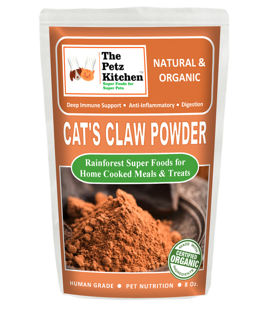 Cat'S Claw Powder Immune & Inflammation Support* The Petz Kitchen Organic & Human Grade Ingredients For Home Prepared Meals & Treats