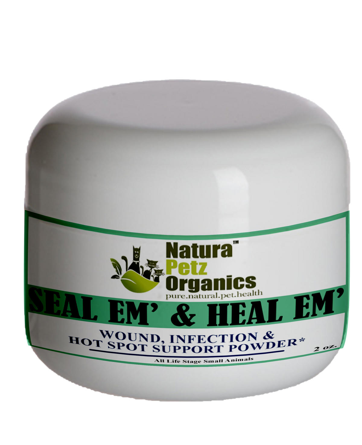 Seal Em And Heal Em Powder Dog, Cat & Small Animal* Wound, Infection & Hot Spot Support*