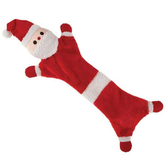 Zanies ZW1223 14 Festive Unstuffies Santa Toy