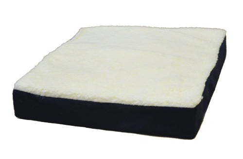 Gel Wheelchair Cushion w/ Fleece Top 16 x 18 x 3.5