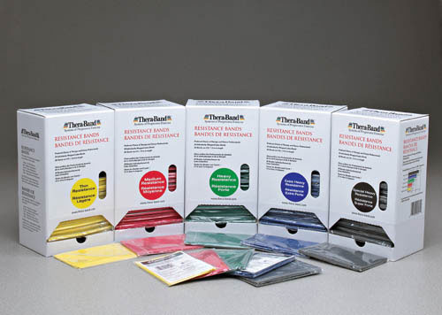 Theraband Dispenser Package Green 30-5' Bands