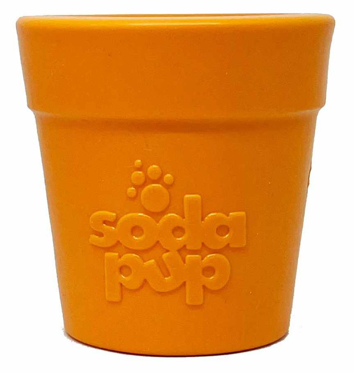 SodaPup Rubber Flower Pot Durable Treat Dispenser Dog Toy