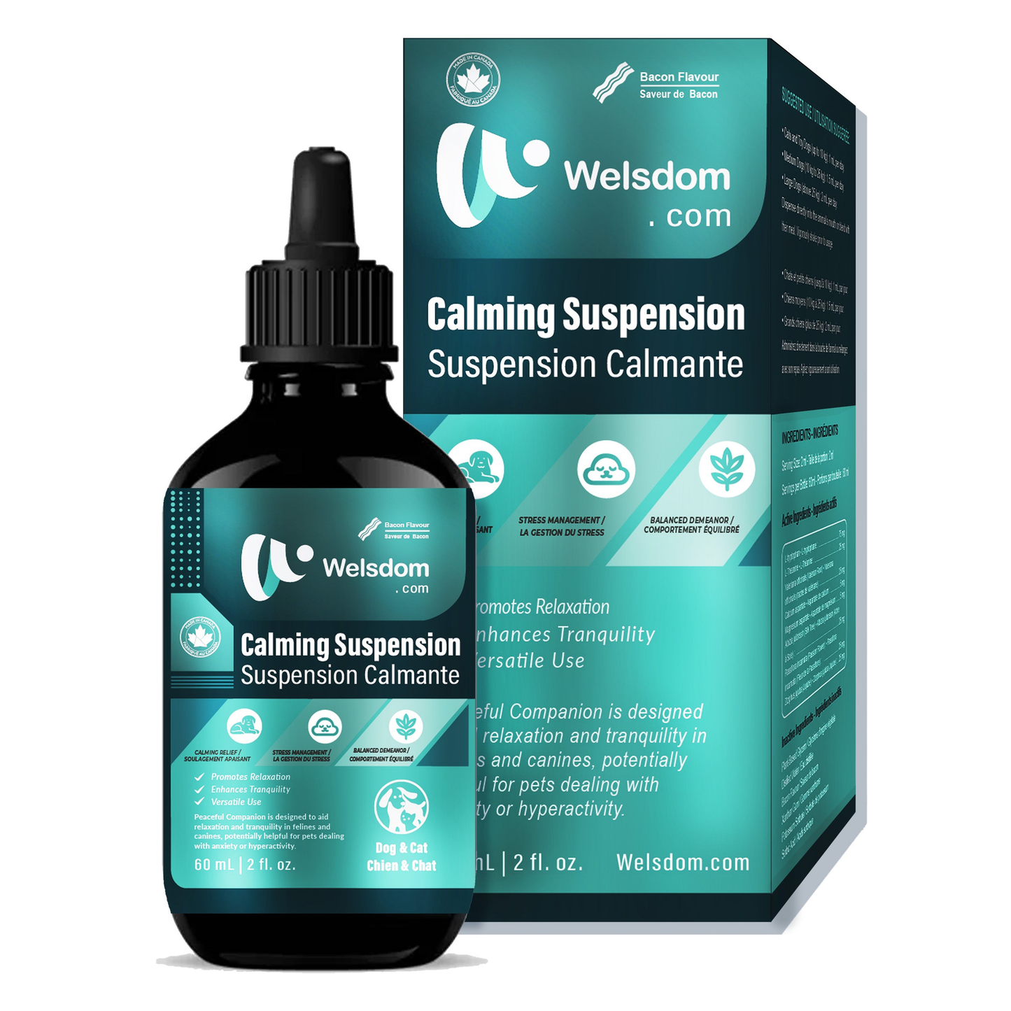 Paws & Calm! Canadian Calming Comfort Drops 60mL