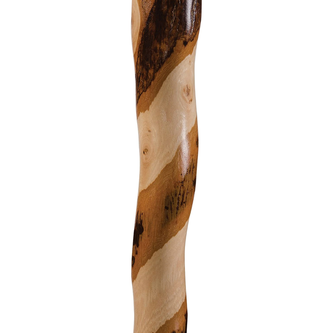 T-Handle Cane Brazos™ Twisted Wood 34 Inch Height Wood Grain