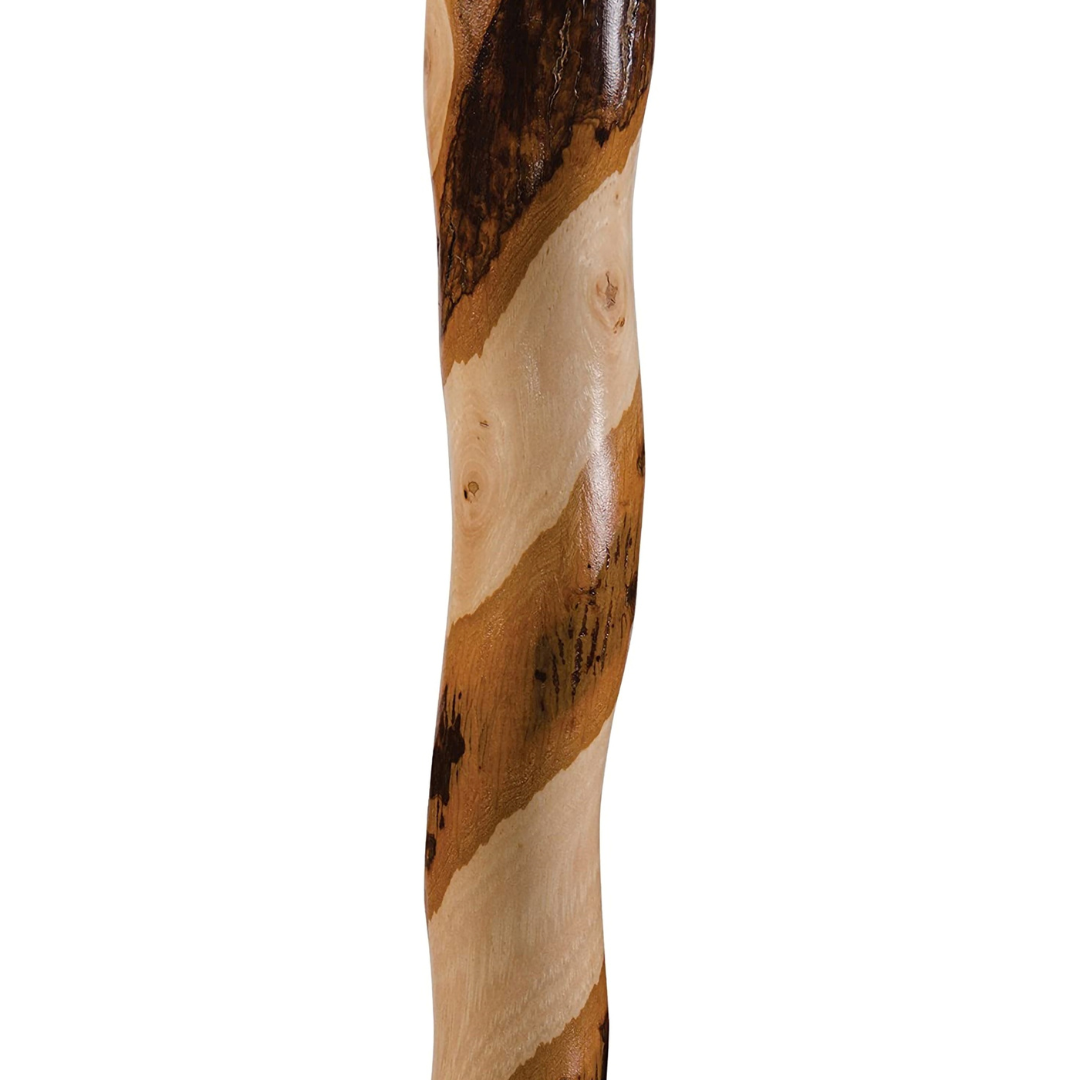T-Handle Cane Brazos™ Twisted Wood 37 Inch Height Wood Grain