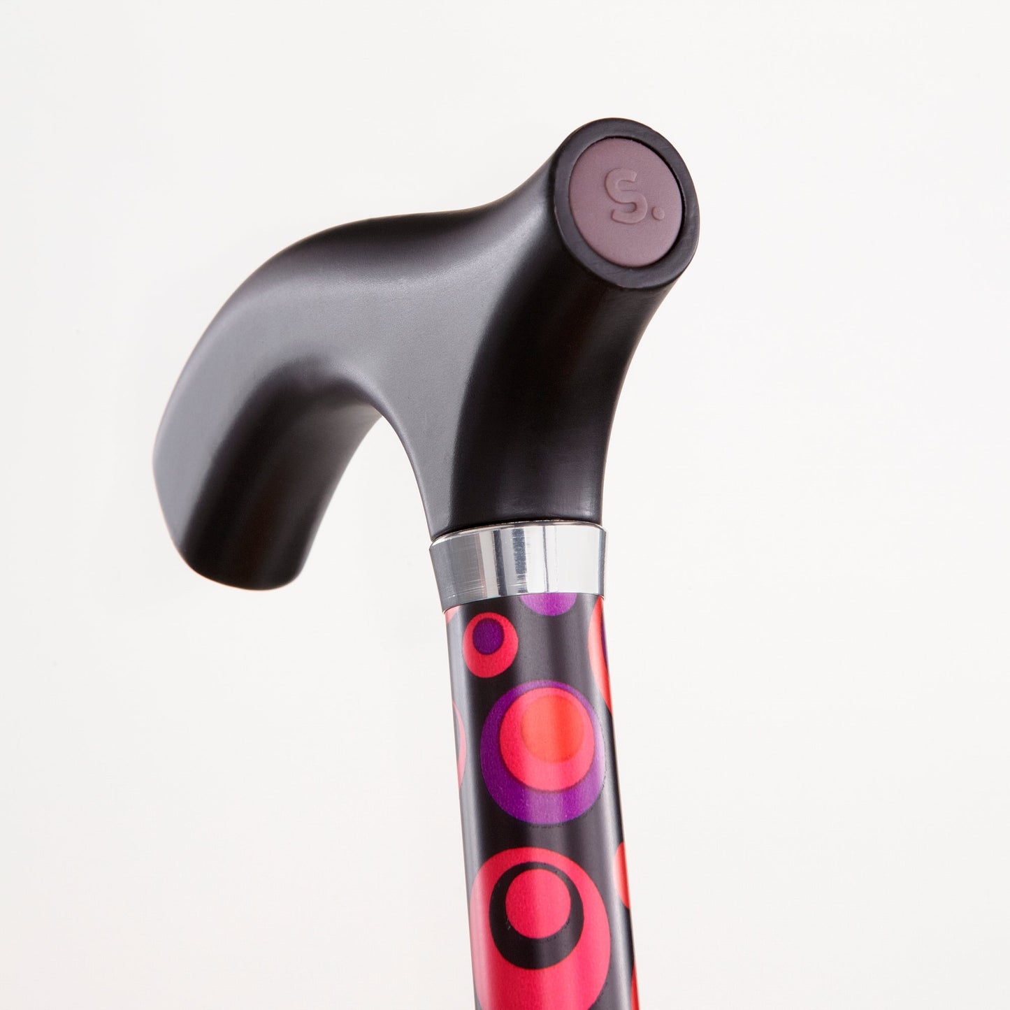 Folding Cane Switch Sticks® Aluminum 32 to 37 Inch Height Circle Print
