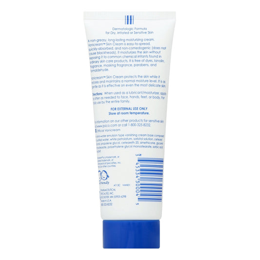 Hand and Body Moisturizer Vanicream 4 oz. Tube Unscented Cream, Packaging Type- Each