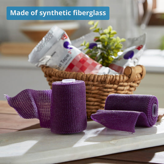 Cast Tape McKesson 3 Inch X 12 Foot Fiberglass Purple, Packaging Type- Box