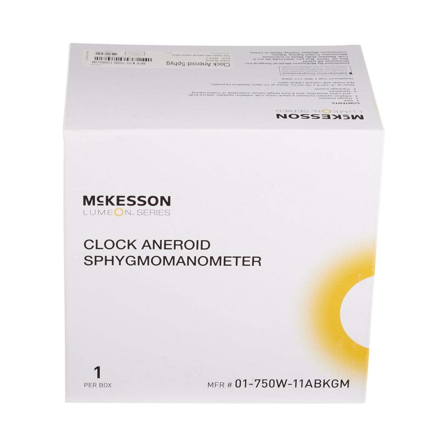 Aneroid Sphygmomanometer Unit McKesson LUMEON Adult Cuff Nylon Cuff 23 - 40 cm Wall Mount, Packaging Type- Box