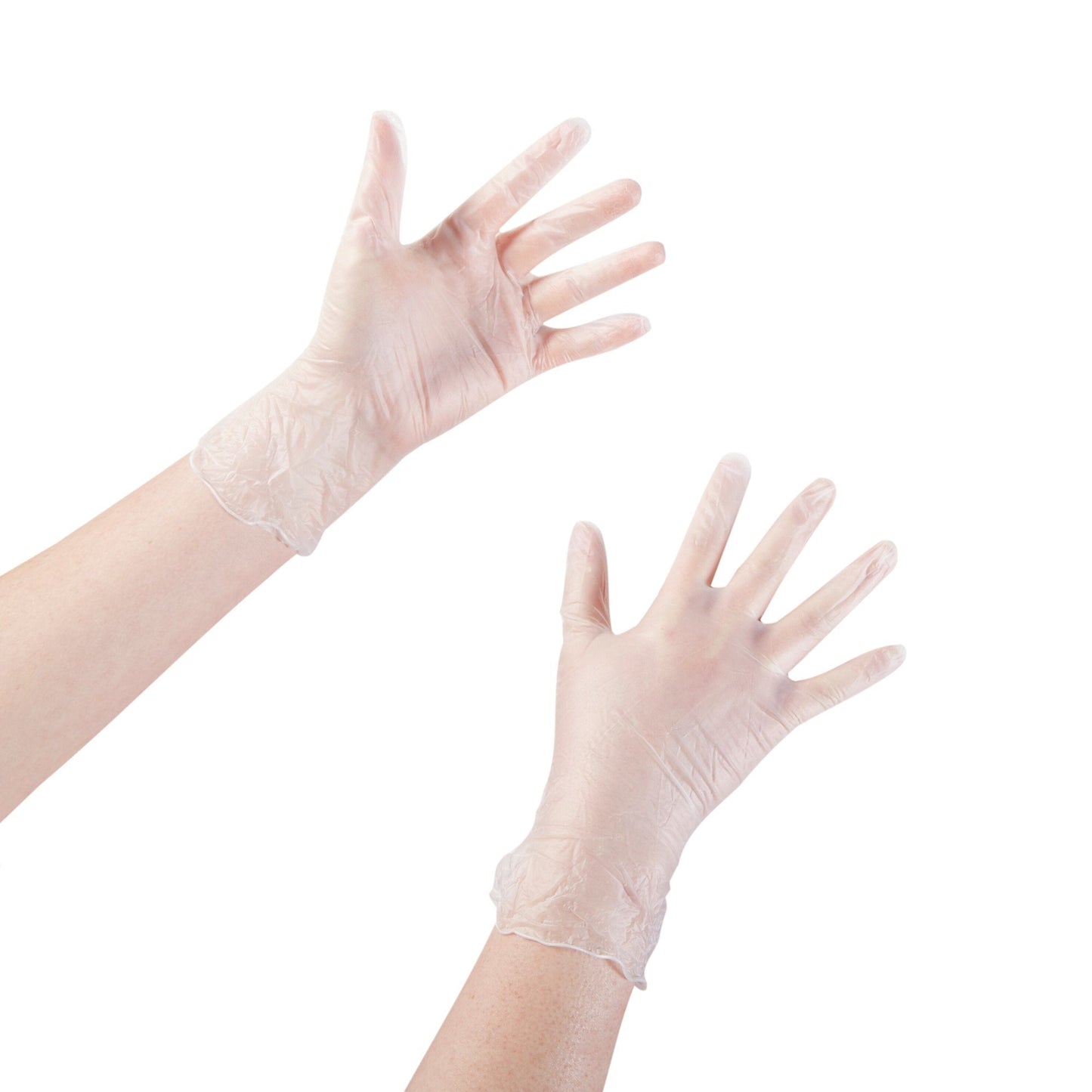 Exam Glove McKesson Small NonSterile Vinyl Standard Cuff Length Smooth Clear Not Rated, Packaging Type- Box