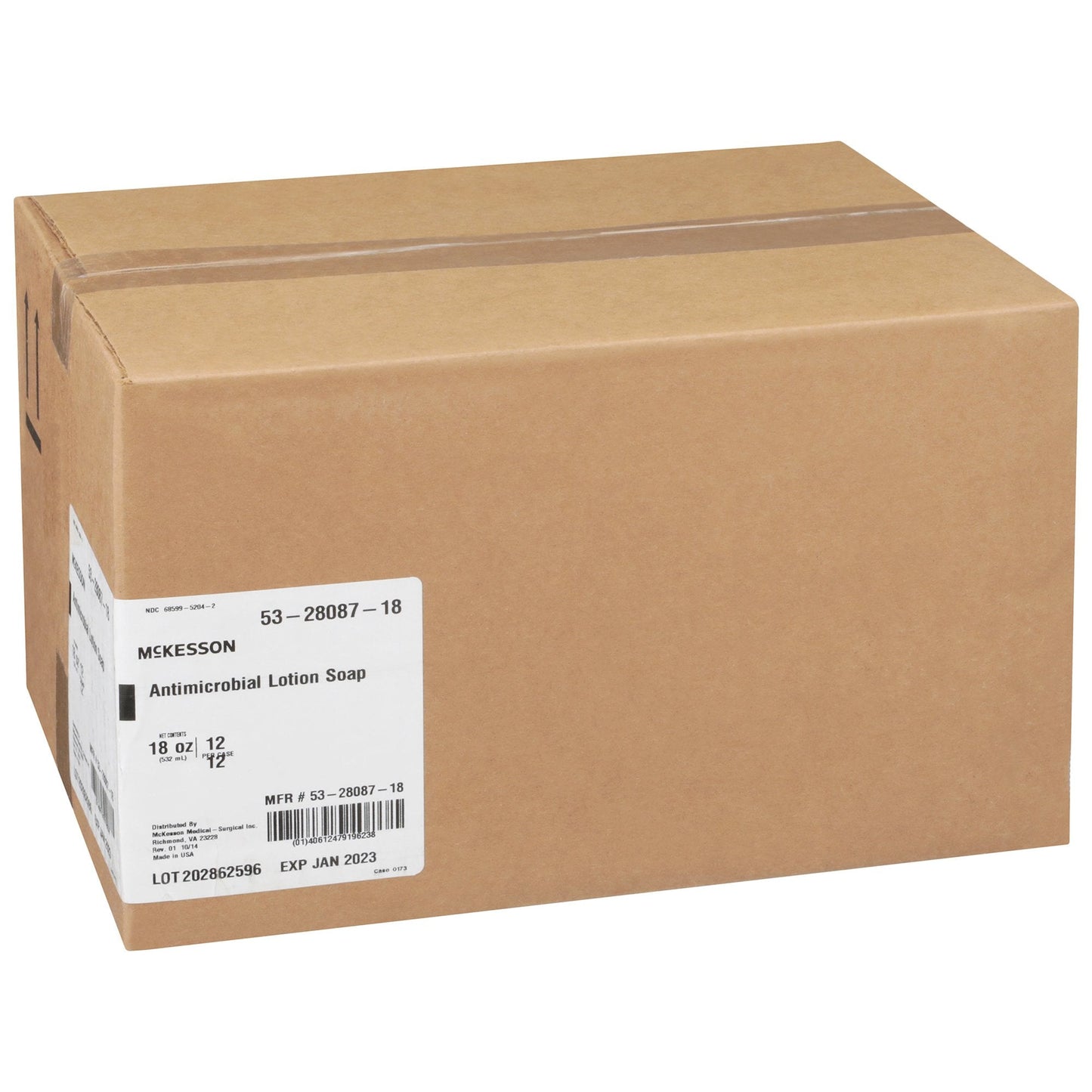 Antimicrobial Soap McKesson Lotion 18 oz. Pump Bottle Herbal Scent, Packaging Type- Each