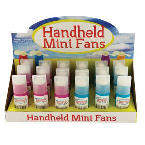 Handheld Mini Fans Countertop Display Pk/18