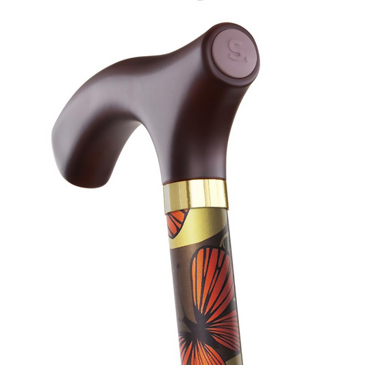 Folding Cane Switch Sticks® Aluminum 32 to 37 Inch Height Mimi Print