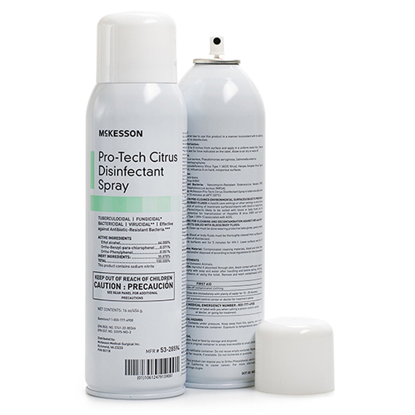 McKesson Pro-Tech Surface Disinfectant Cleaner Alcohol Based Aerosol Spray Liquid 16 oz. Can Citrus Scent NonSterile, Packaging Type- Each