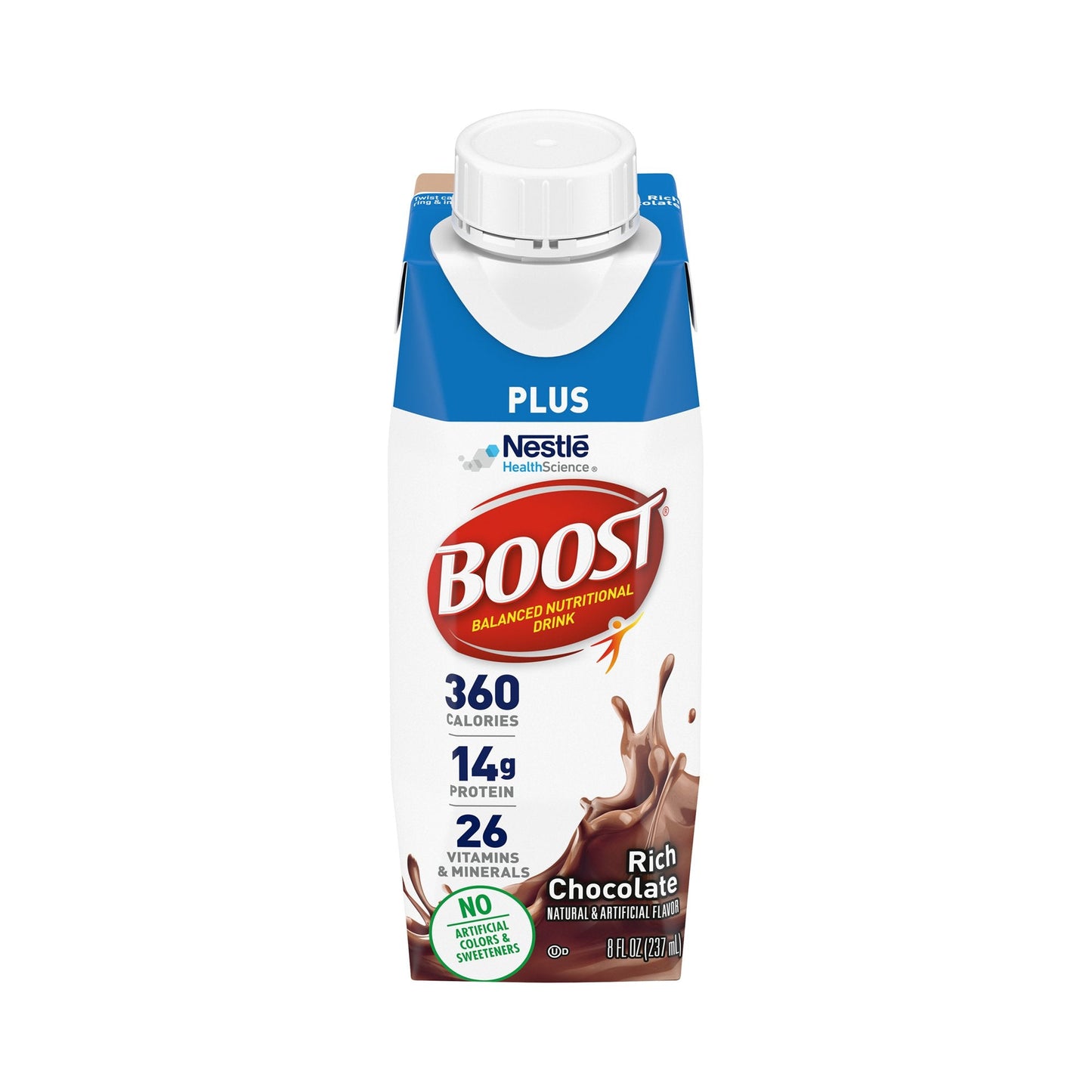 Oral Supplement Boost Plus Rich Chocolate Flavor Liquid 8 oz. Carton, Packaging Type- Each