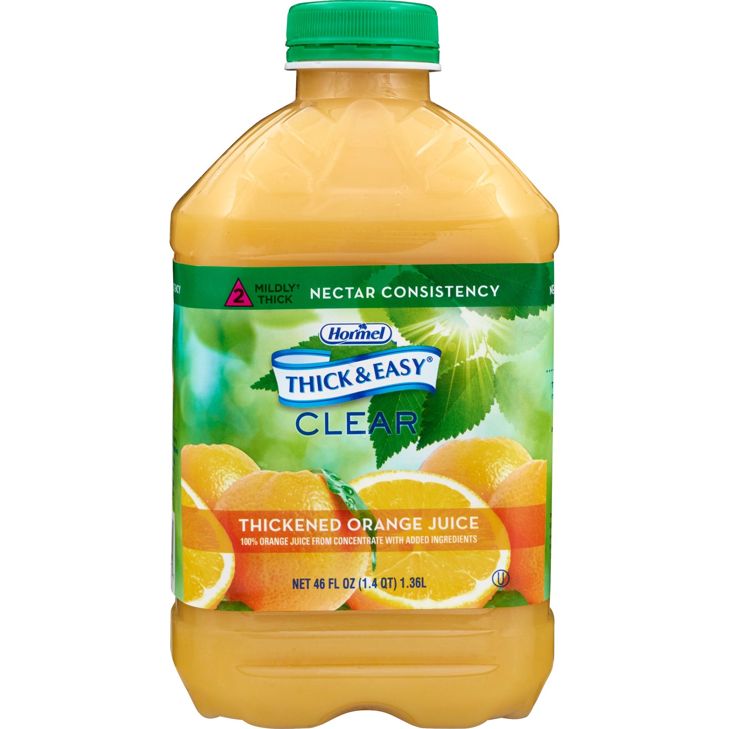 Thickened Beverage Thick & Easy 46 oz. Bottle Orange Flavor Liquid IDDSI Level 2 Mildly Thick, Packaging Type- Each