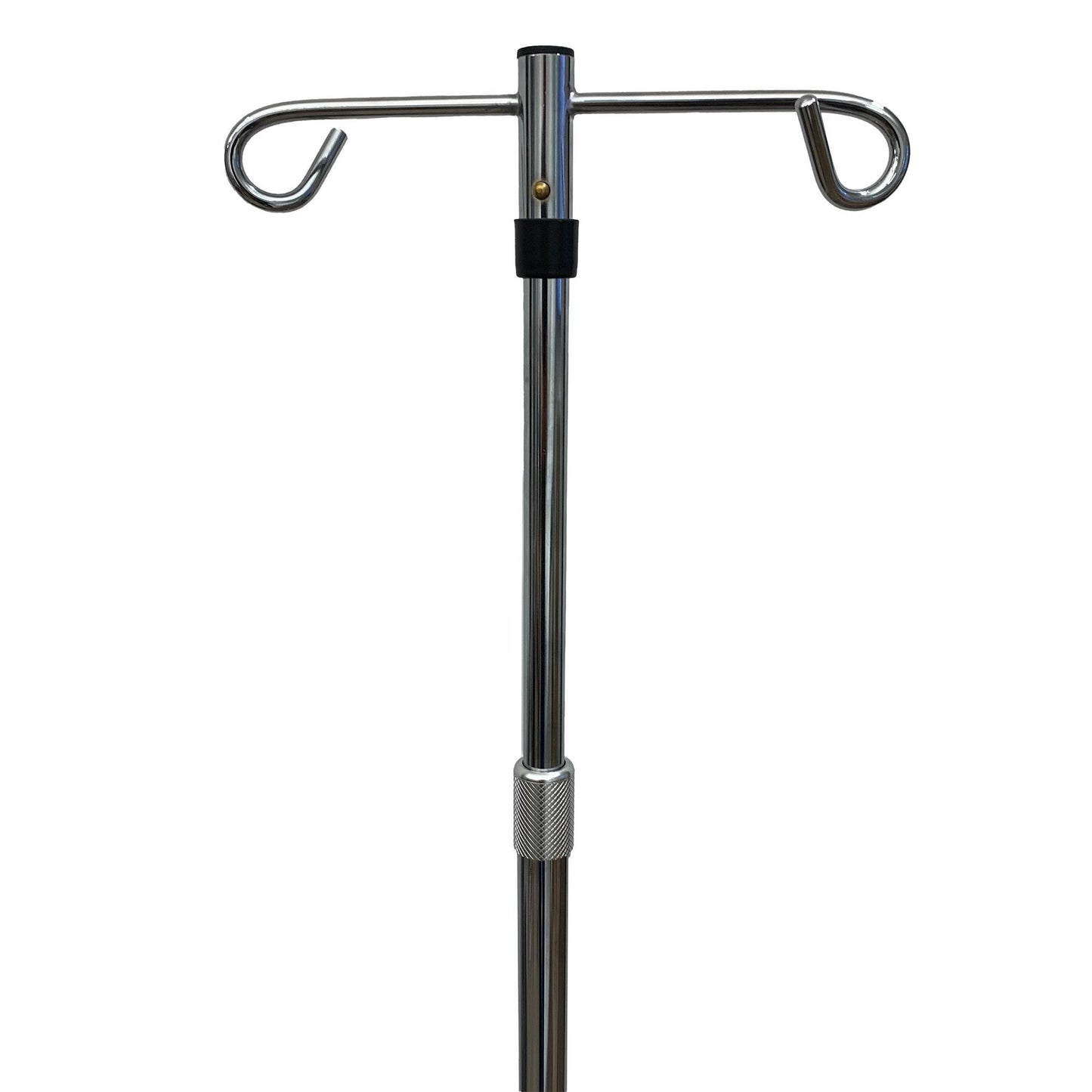 IV Stand Floor Stand McKesson 2-Hook 4-Legs, Dual-Wheel Nylon Casters, 22 Inch Epoxy-Coated Steel Base, Packaging Type- Each