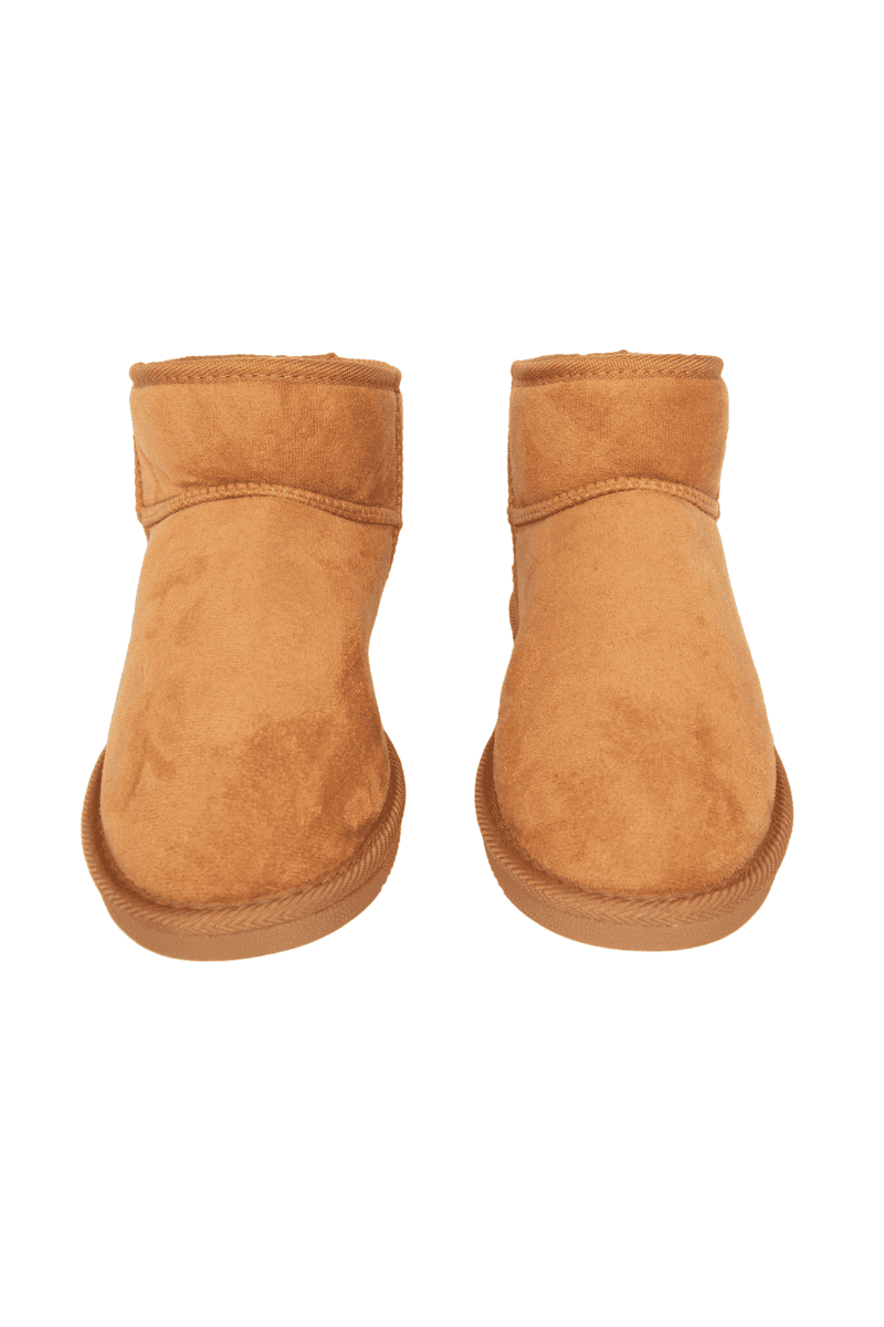 Chestnut Mini Ankle Fur Boots Women
