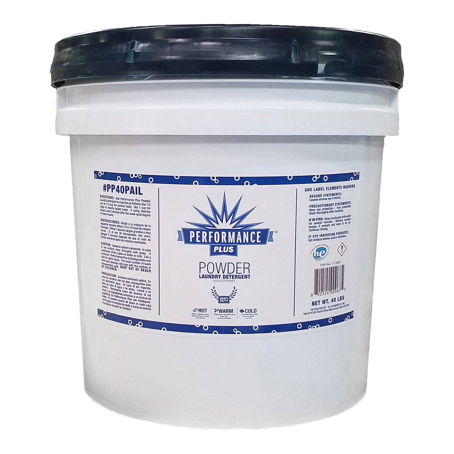Laundry Detergent Performance Plus 40 lbs. Pail Powder Scented