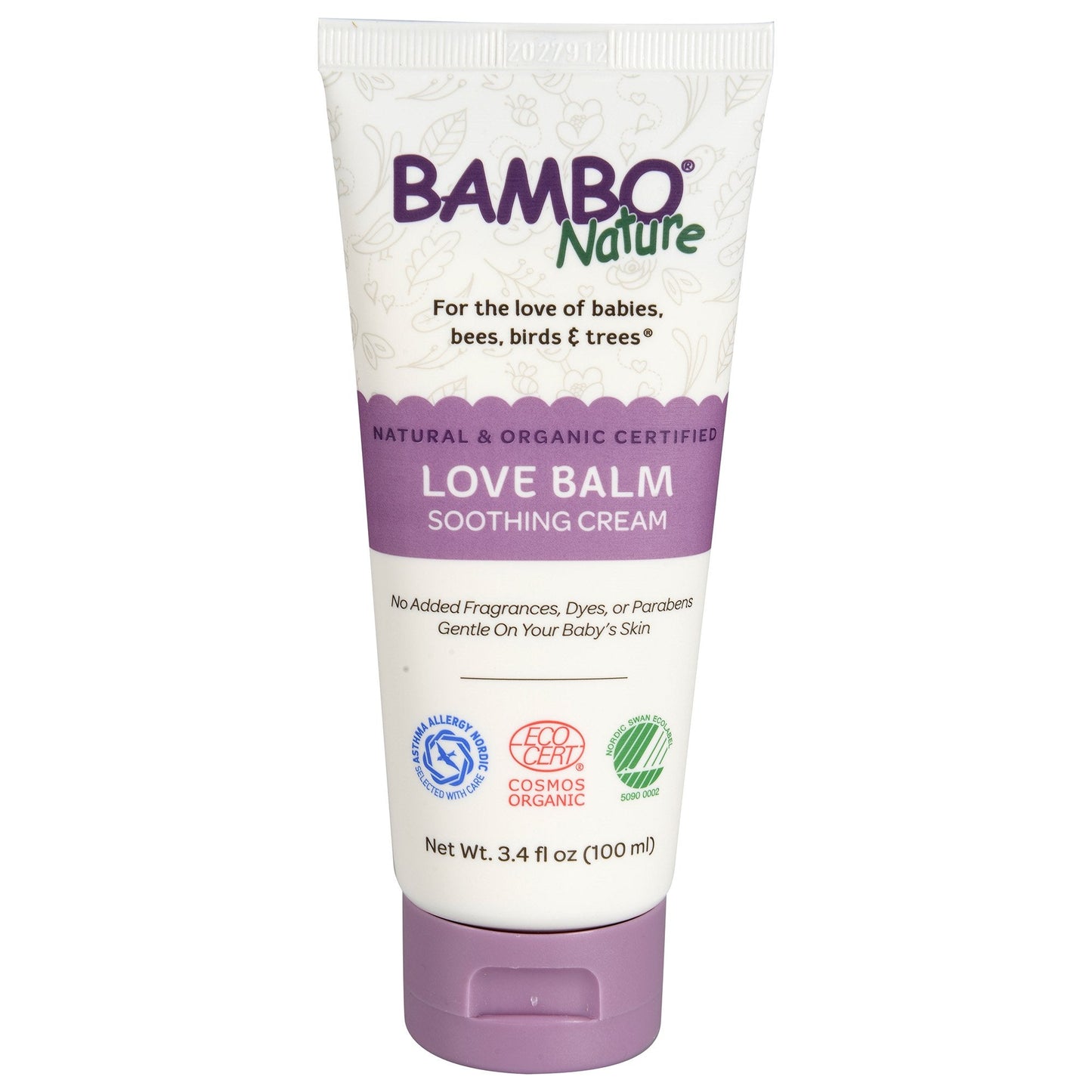 Skin Protectant Bambo Nature Love Balm 3.4 oz. Tube Unscented Cream, Packaging Type- Box