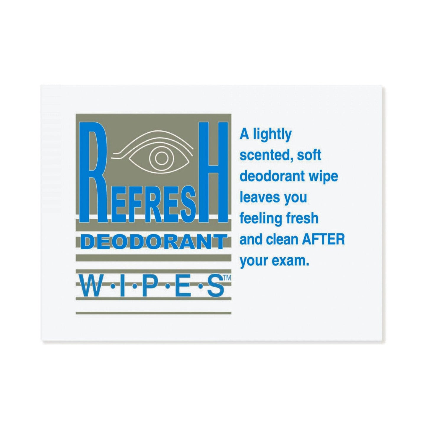 Deodorant Towelette PDC Refresh Deodorant Wipes Individual Packet Scented 50 Count, Packaging Type- Box