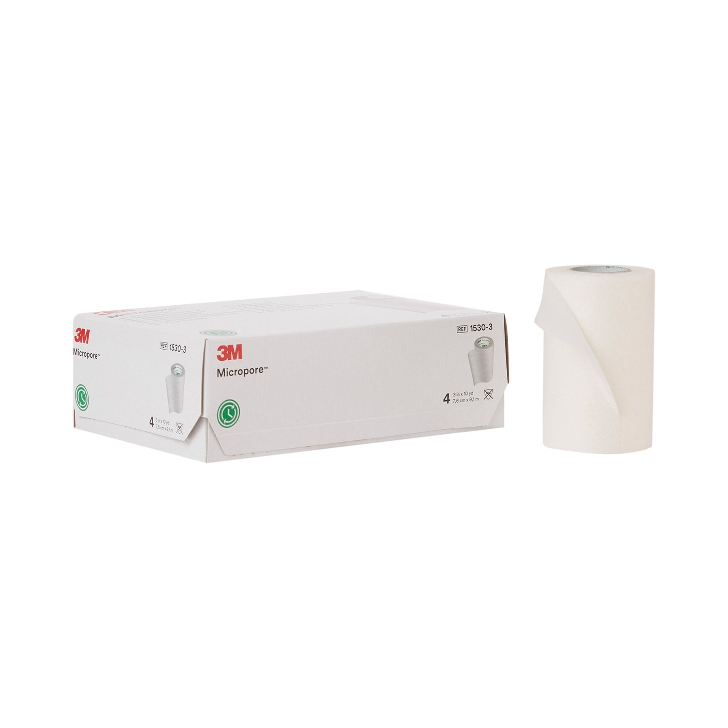 Medical Tape 3M™ Micropore™ White 3 Inch X 10 Yard Paper NonSterile, Packaging Type- Each