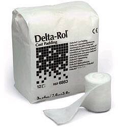 Cast Padding Undercast Delta-Rol 3 Inch X 4 Yard Synthetic NonSterile, Packaging Type- Each