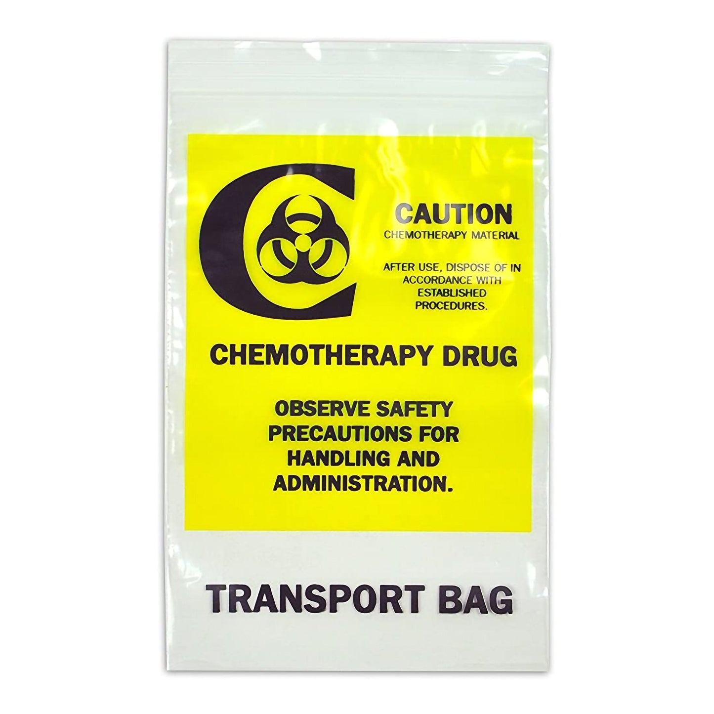 Chemo Drug Transport Bag Elkay Plastics Clear Bag LDPE 12 X 15 Inch, Packaging Type- Box