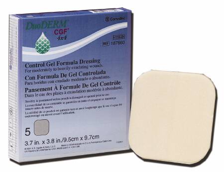 Hydrocolloid Dressing DuoDERM CGF 6 X 6 Inch Square, Packaging Type- Each