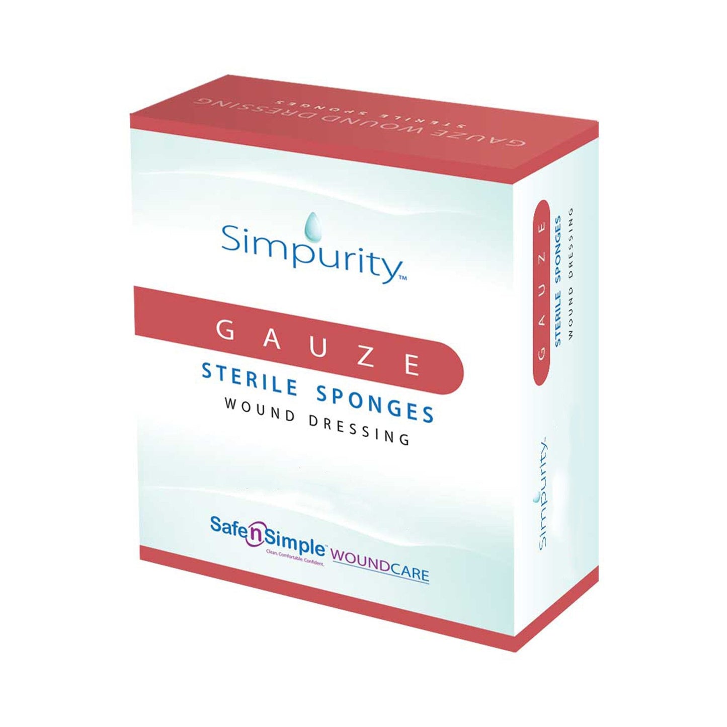 Island Dressing Simpurity Bordered Gauze 6 X 6-3/4 Inch Rectangle Sterile, Packaging Type- Box