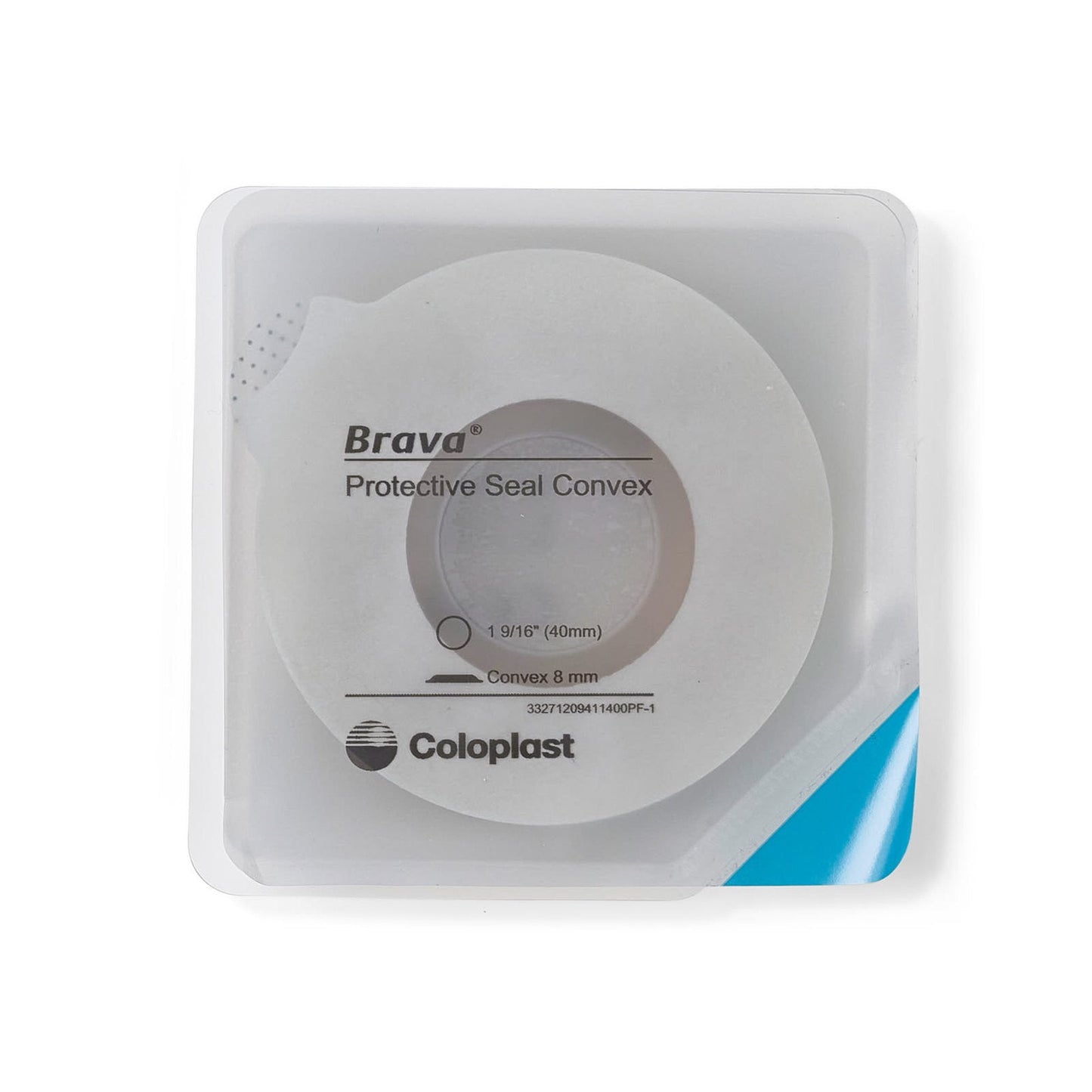Ostomy Seal Brava Convex, Starter Hole 1-9/16 Inch (40mm), Packaging Type- Box