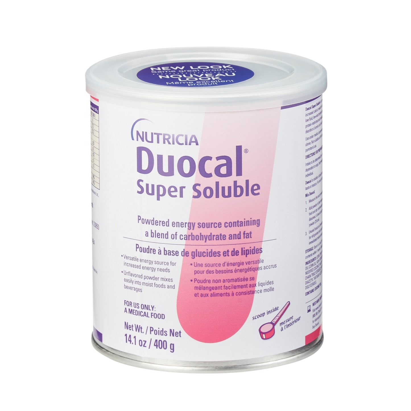 Oral Supplement Duocal Unflavored Powder 14 oz. Can, Packaging Type- Each