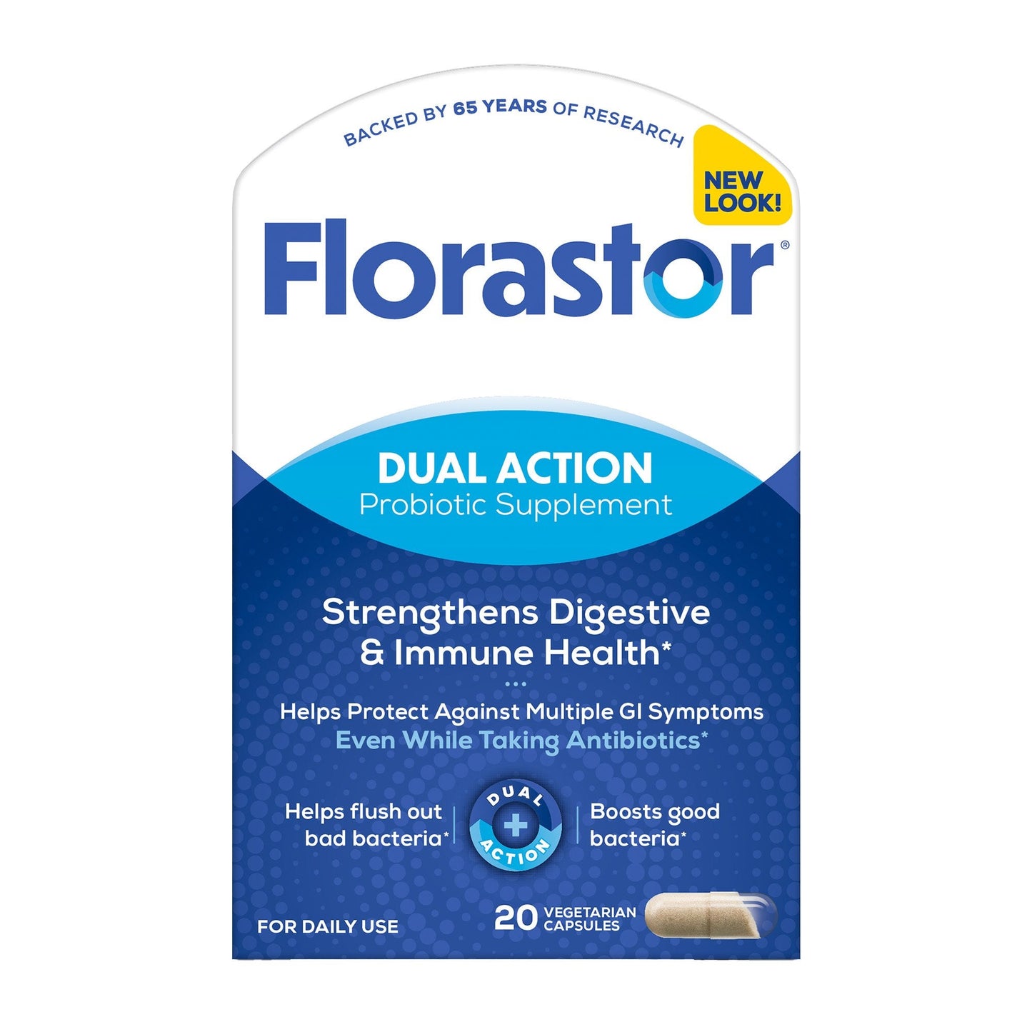 Probiotic Dietary Supplement Florastor 20 per Box Capsule, Packaging Type- Box