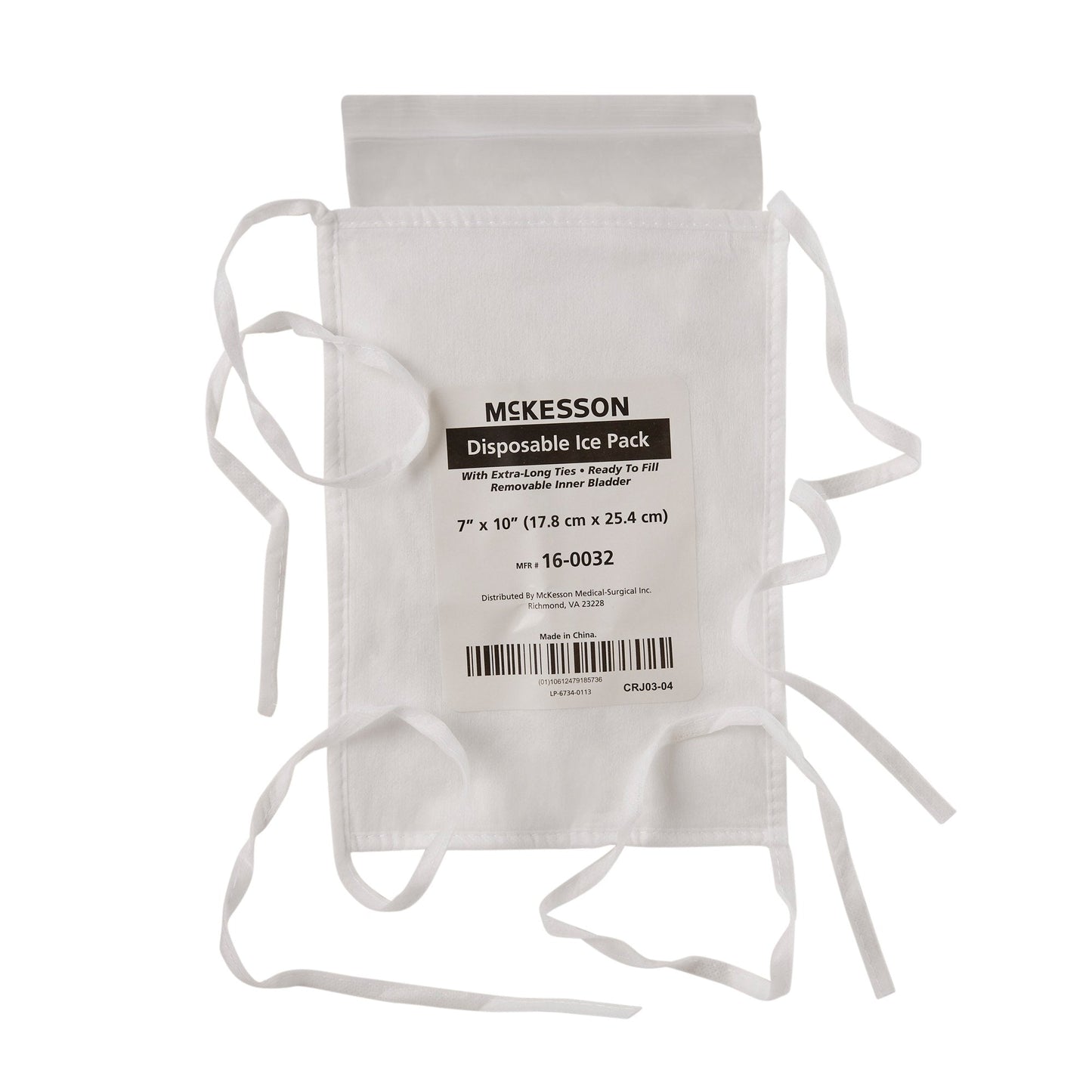 Ice Bag McKesson General Purpose 7 X 10 Inch Fabric Disposable, Packaging Type- Each