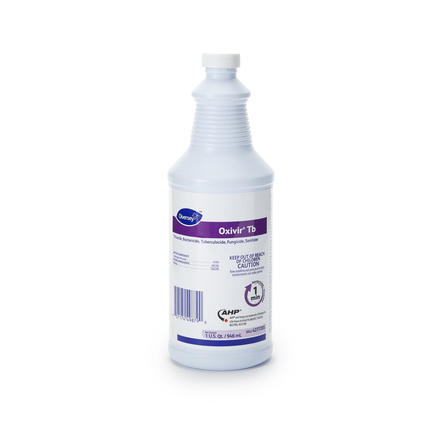 Diversey™ Oxivir® Tb Surface Disinfectant Cleaner Peroxide Based Manual Pour Liquid 32 oz. Bottle Cherry Almond Scent NonSterile, Packaging Type- Each
