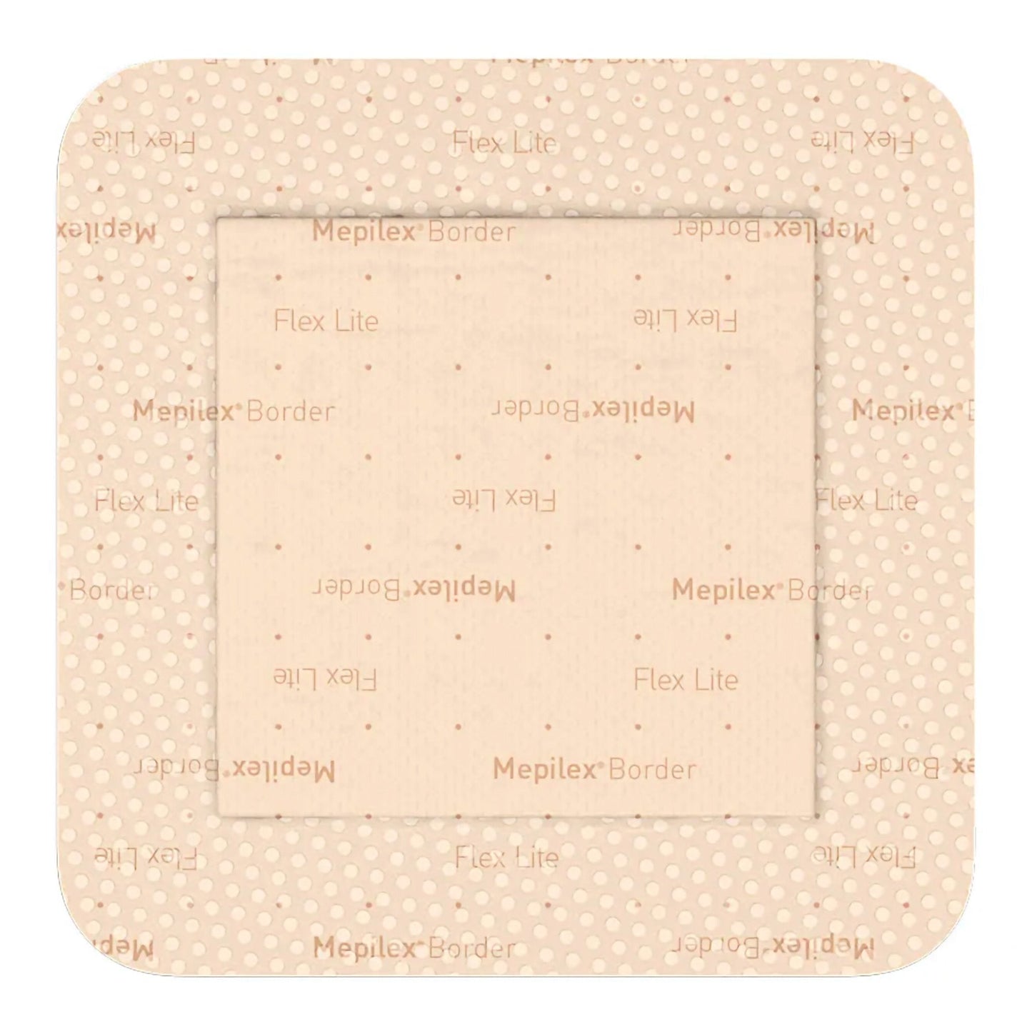 Thin Foam Dressing Mepilex Border Flex Lite 6 X 6 Inch With Border Film Backing Silicone Adhesive Square Sterile, Packaging Type- Each