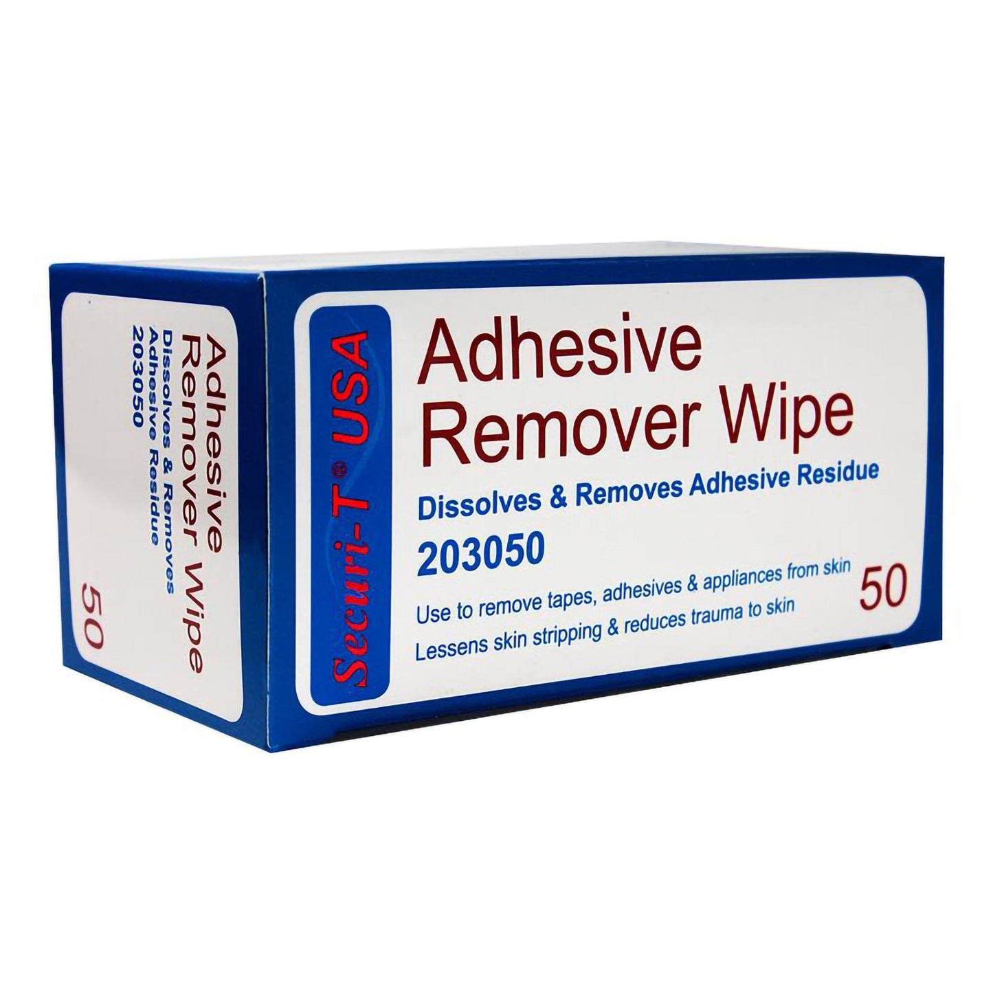 Adhesive Remover Securi-T Wipe 50 per Pack, Packaging Type- Each