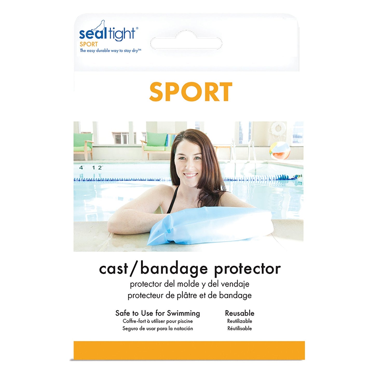 Arm Cast Cover SEAL-TIGHT Sport Short Thermoplastic Elastomer 21 Inch Arm Length, Packaging Type- Each