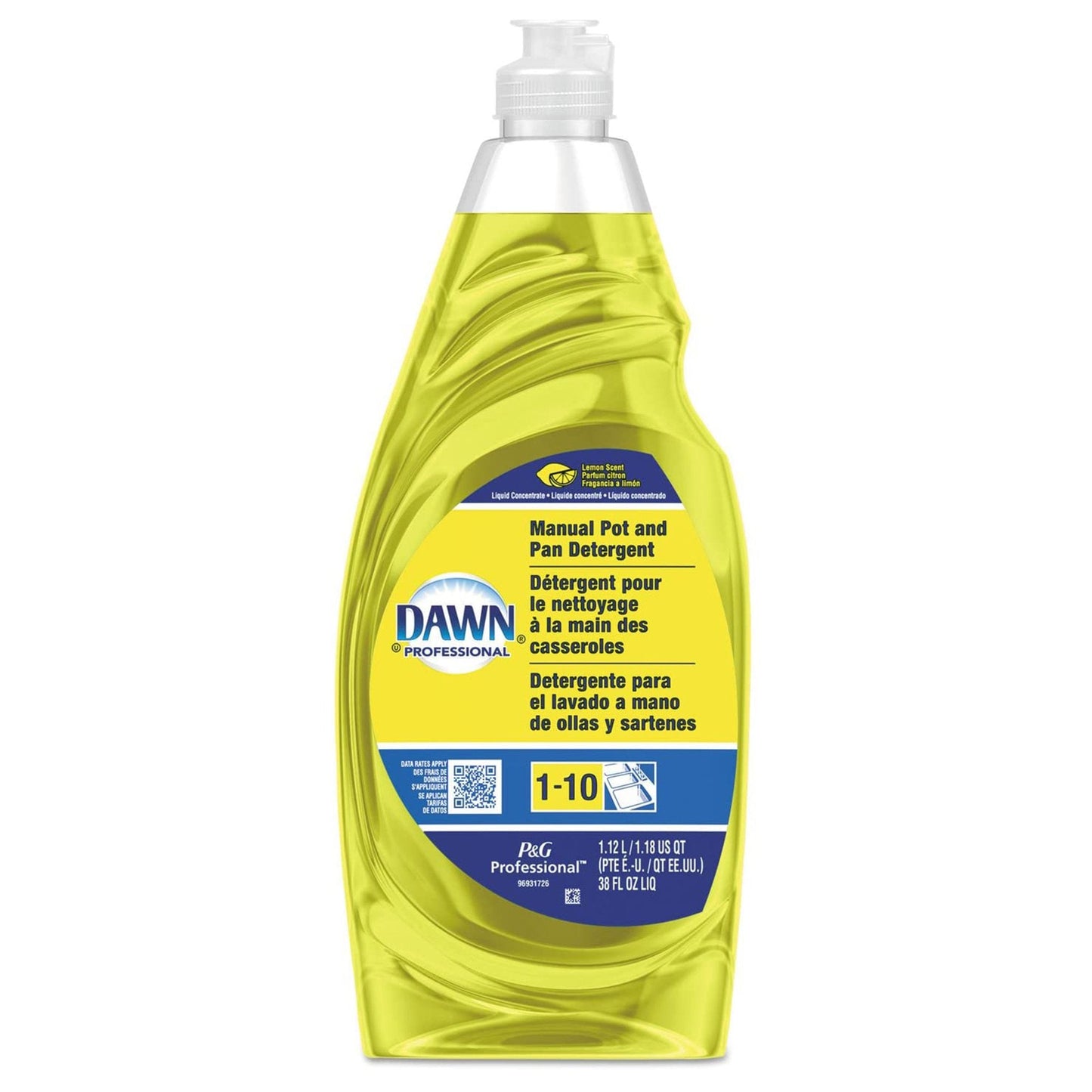 Dish Detergent Dawn Professional 38 oz. Bottle Liquid Lemon Scent, Packaging Type- Each