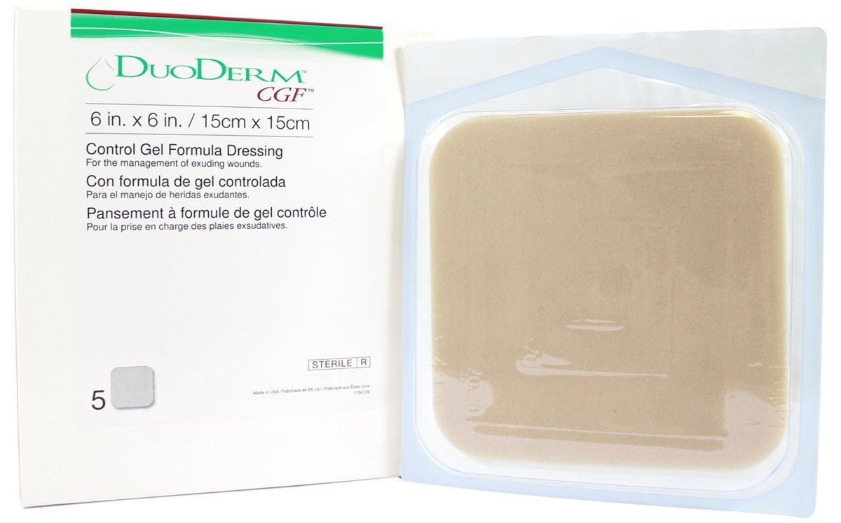 Hydrocolloid Dressing DuoDERM CGF Border 4 X 5 Inch Triangle, Packaging Type- Each