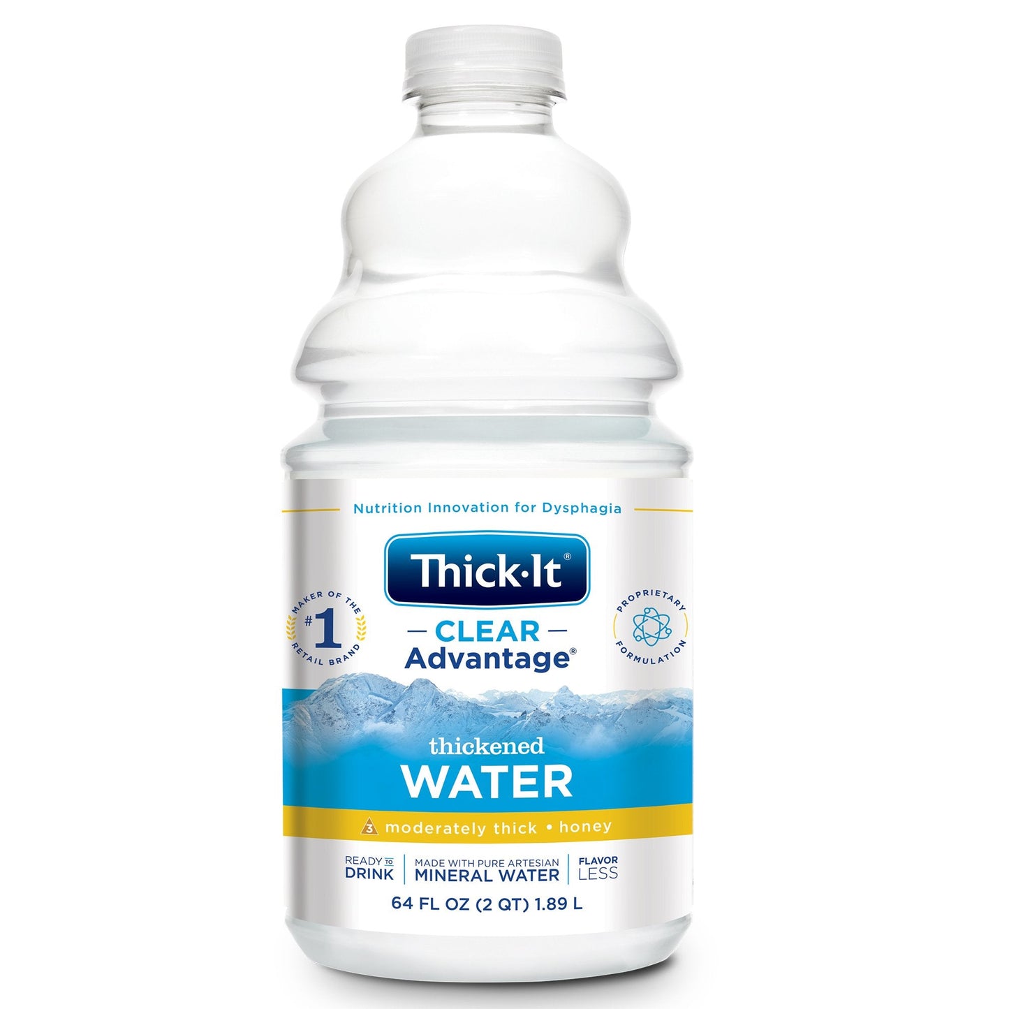 Thickened Water Thick-It Clear Advantage 64 oz. Bottle Unflavored Liquid IDDSI Level 3 Moderately Thick/Liquidized, Packaging Type- Each