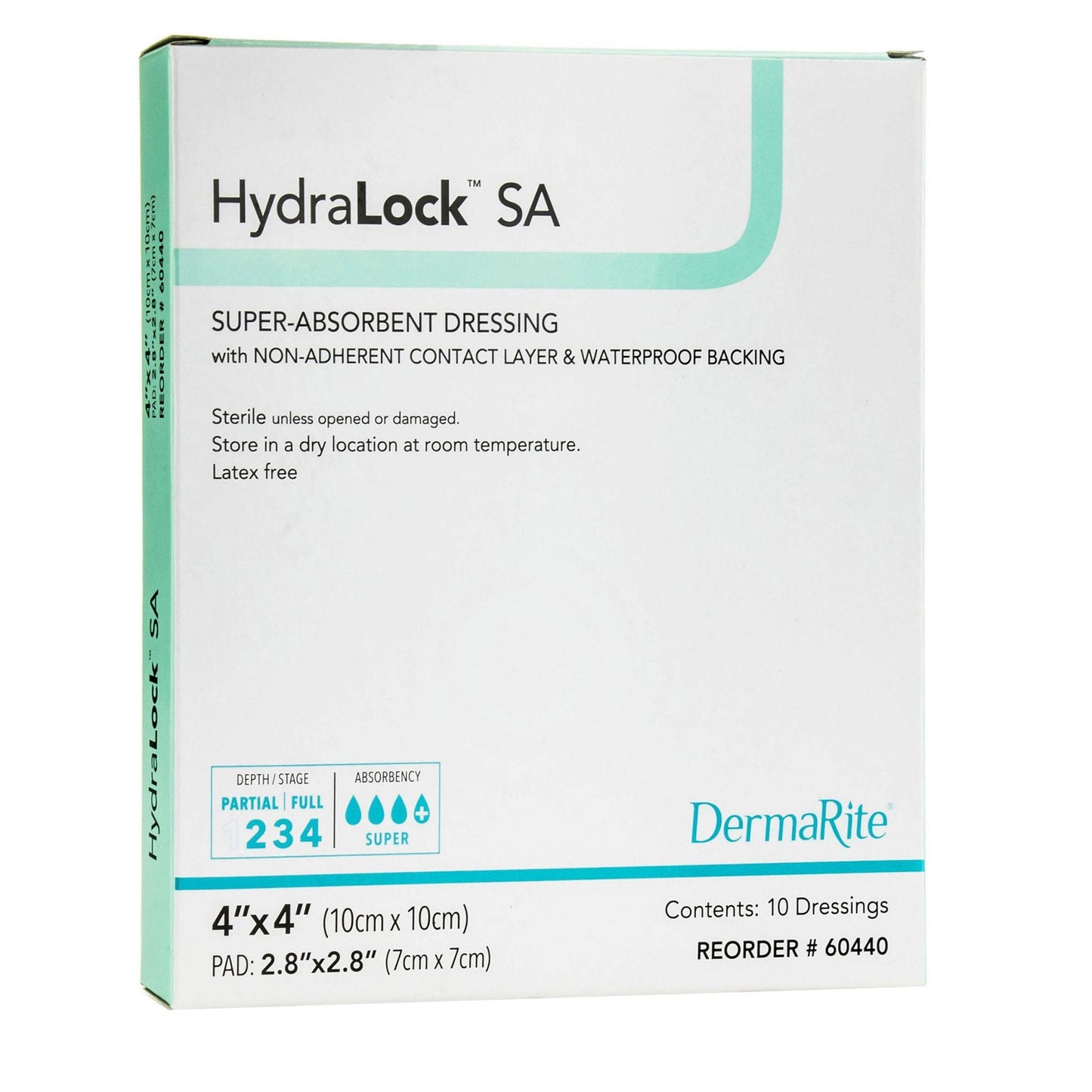 Super Absorbent Dressing HydraLock™ SA 4 X 4 Inch Square, Packaging Type- Each